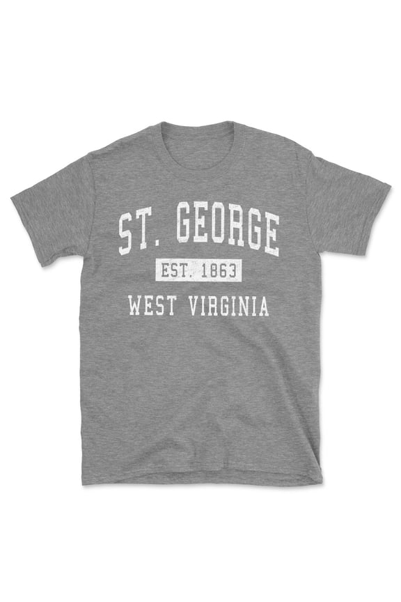 St. George West Virginia Classic Established Men's Cotton T-Shirt