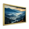 thumbnail image 2 of Designart "Majestic Mountain Panorama Blue and Green I" Landscapes Framed Wall Art Decor - Country Blue Mountains Hallway Framed Wall Art Decor, 2 of 6