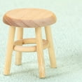thumbnail image 1 of Taburete de Madera, Muebles, Taburete Redondo, Asiento Hecho a Mano para Casa de Muñecas a Escala 1/12, Caja de Habitación, Adorno de Cocina Macarena asiento de casa de muñecas, 1 of 8