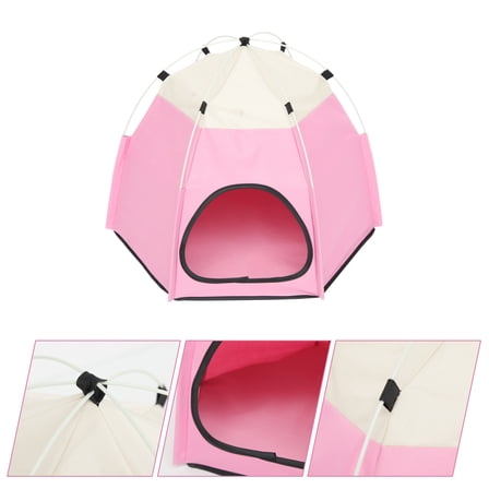 TABLZONE Warm Cat Tent Pink Cloth 1Pack Foldable Comfortable