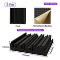 thumbnail image 5 of 24Pcs Self-Adhesive Acoustic Foam Panels,12 X 12 X 2 Inches Sound Absorbing Foam,Recording Studio Sound Proof Foam Black, 5 of 6