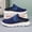 Blue, variant on Allseason Large Size Men'S Half Slipper Fashion Casual Shoes Comfortable Breathable Ultra-Light Indoor Outdoor Mule Shoes