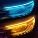 thumbnail image 2 of 2 piezas por lote, luz de circulación diurna LED DRL para coche, tira impermeable Flexible, faros delanteros para coche, luces de flujo de freno de señal de giro blanca, 12V Tan Jianjun  unisex, 2 of 2