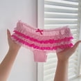 thumbnail image 2 of Alun Women's Lace Panties Ruffle Layering Cake Panties Comfortable Breathable Soft Low Rise Cute Bikini Underwear for Ladies Stylish Daily Wear Hot Pink One Size, 2 of 5