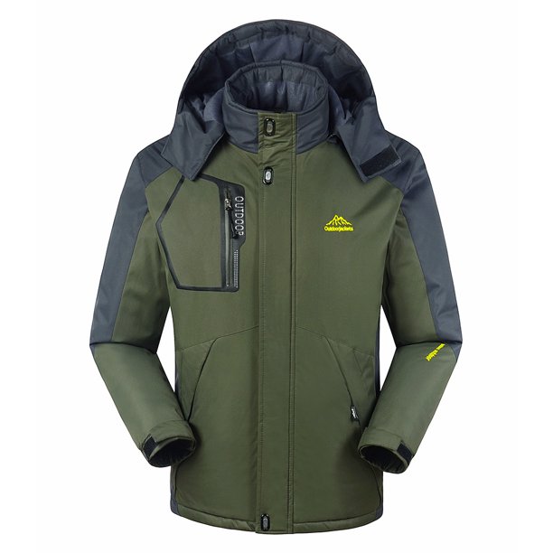 Anself Men S Windproof Fleece Jacket Winter Outdoor Sport Waterproof Ski Jacket Coat Camping Hiking Running Walmart Com Walmart Com