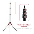 thumbnail image 2 of Graflsoa Trépied Portable en Alliage d'Aluminium Rouge avec 3 Sections Réglables, Hauteur Max 189cm, Capacité de Charge 5kg, Compatible avec Boîtes Souples et Lampes de Poche, 2 of 7