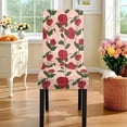 thumbnail image 3 of Xoenoiee Rose Flower Print 7-Piece Tablecloth and Chair Covers Set: Stretchable, Washable Spandex Table Cloth with Dinning Chair Cover for Home, Hotel, Banquet, Wedding, Party Decor, 3 of 6