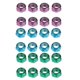 thumbnail image 1 of 24Pcs Skateboard Truck Wheel Axle Screw Nuts Longboard Hardware Accessories, 1 of 5