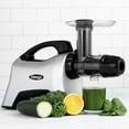 thumbnail image 2 of Omega Cold Press Masticating Horizontal Juicer with Nutrition System, 200W Low-Speed 3-Stage Augur, in Silver (NC1000HDS), 2 of 12