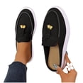 thumbnail image 4 of Miluxas Women's Soft Walking Platform Mule, Casual Slip-On Shoes, Lightweight, Comfortable, Stylish Everyday Footwear Black 6.5(38), 4 of 7