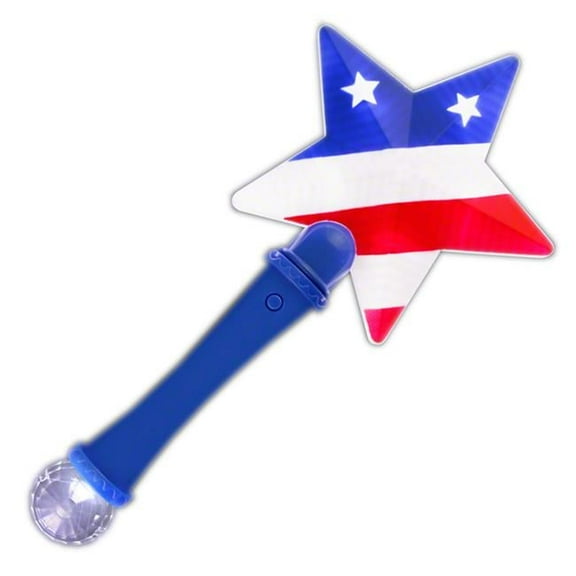 Blinkee LUPUFPWFJ Light Up Patriotic US Flag Prism Wand Fourth of July