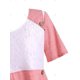 thumbnail image 3 of Más el tamaño de encaje Insertar Mock botón camiseta Rosegal Camisetas tallas grandes, 3 of 5