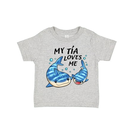 

Inktastic My Tía Loves Me- Whale Shark Gift Toddler Boy or Toddler Girl T-Shirt