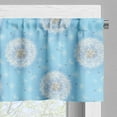 thumbnail image 5 of Ambesonne Floral Valance & Curtain, Spring Romantic Design, 55"x45", Sky Blue White, 5 of 6