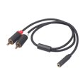 thumbnail image 1 of Cable de Extensión Para Altavoz Hugtrwg 2RCA a 3.5 mm Mic Y Splitter, 1 of 9