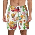 thumbnail image 3 of Uemuo Autumn Harvest Truck Pattern Mens Swim Trunks Quick Dry Board Shorts with Mesh Lining, Stretch Beach Shorts Quick Dry No-Chafing Board Shorts-Medium, 3 of 9