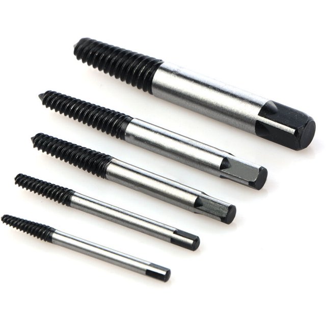 5 uds extractores de tornillos dañados de 3mm a 18mm extractores de tornillos rotos destornillador pelado extractor en espiral fácil de quitar tuercas tornillos o pernos Versailles JAMW Sencillez