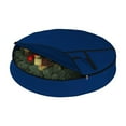 thumbnail image 4 of COVERS&ALL Christmas Wreath Storage Bag 18 Oz with Carrying Handle & Dual Zipper - 100% Water Resistant Durable Material Storage Bag - Holiday Xmas Tear Resistant Bag (34" Dia x 7" H, Blue), 4 of 7