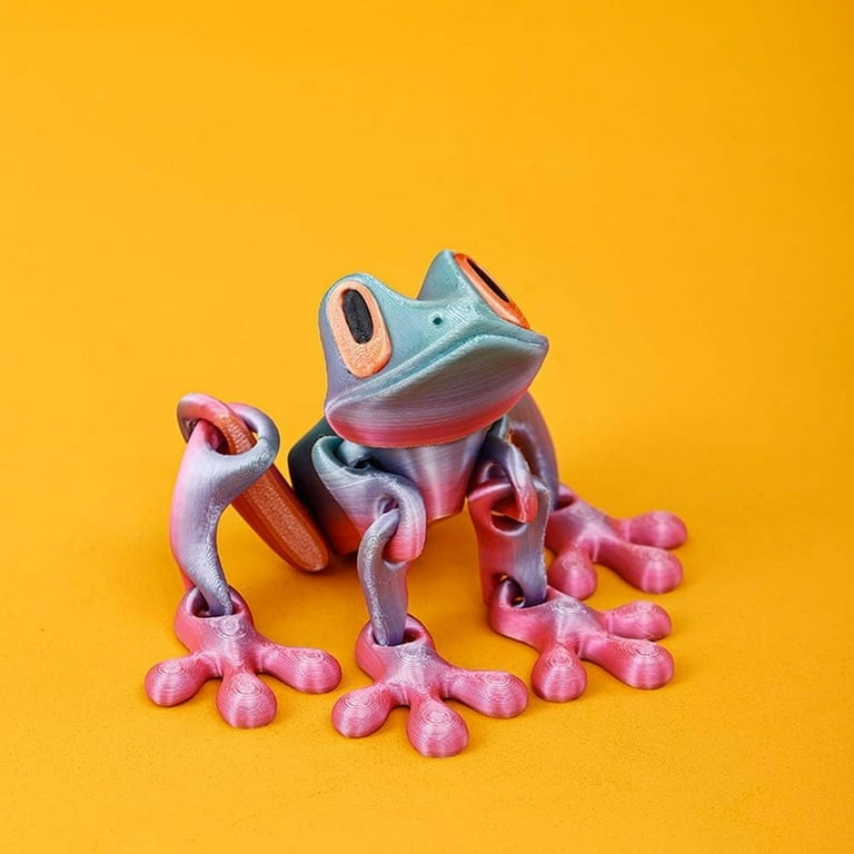 3D Printed Magnetic Frog Toy, Realistic Jumping Frog Fridge Magnet