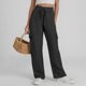 thumbnail image 5 of WILLBEST Pantalones Casuales de Lino para Mujer, Cintura Alta Elástica, con Cordón Ajustable, Holgados, de Pierna Ancha, para Actividades Informales En La Playa. Chica, 5 of 5