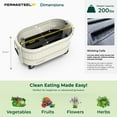 thumbnail image 3 of Permasteel Self-Watering Garden Bed, Rolling Planter for Vegetables, Flowers, Herbs, and Fruit, Outdoor Indoor, Caster Wheels, Ivory, 3 of 9