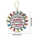 thumbnail image 3 of XWSHYW Adornos Colgantes 2024 Regalos Navideños Colgantes para Familiares y Compañeros Decoración Redonda para Árbol de Navidad, 3 of 6