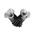 thumbnail image 3 of dianhelloya Ridding Gloves Windproof Full Finger Thermal Keep Warm Faux Leather Well Sensitive Men Cycling Bike Gloves for Daily 1 Pair E, 3 of 8