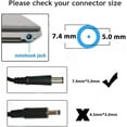 thumbnail image 6 of Dell Laptop AC Adapter Charger 65w 19.5v 3.34a la65ns2-01 compatible with 09rn2c 6tm1c ha65ns5-00 a065r039l 7.4mm tip, 6 of 6