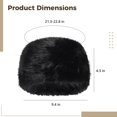 thumbnail image 4 of Women's Winter Faux Fur Hat, Warm Russian Style, Furry Bucket Headwear, 21.3-22.8 in Circumference, 4 of 5