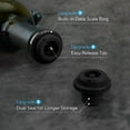 thumbnail image 4 of baomifa-Wine Saver Pompe avec Indicateur Son, 4 Bouchons de Vin sous Vide et Boîte de Rangement, Bouchons de Vin Réutilisables pour Garder le Vin Frais, Idéal pour la Conservation du Vin (Noir), 4 of 4