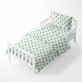 thumbnail image 4 of Bacati - Neutral Toddler Bedding/Sheet Set 100% Cotton Muslin, Stars Green, 4 of 9