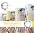 thumbnail image 6 of Coastal Seashells Blackout Curtains for Bedroom/Living Room, Thermal Insulated Kitchen Curtains, Ocean Beach Nautical Marine Life Grommet Darkening Window Treatment Drapes 52"x63"x2, 6 of 8