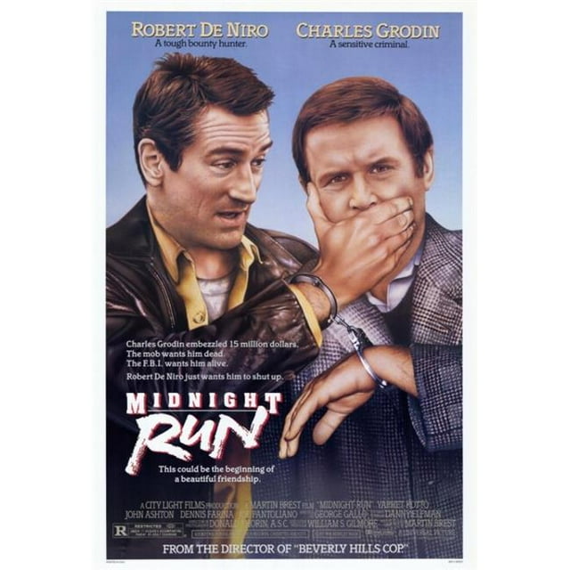 Pop Culture Graphics MOVCF8263 Midnight Run Movie Poster Print, 27 x 40