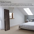 thumbnail image 5 of 4 Panel Room Divider, 5.9 FT Tall&Extra Wide Weave Fiber Room Divider with Shelves, Folding Wall Dividers with Double Hinged for Room,Freestanding Room Separator, Coffee, 5 of 9