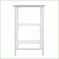 thumbnail image 3 of Desks, Contemporary Metal & Tempered Glass Student Desk - White | Iron Frame | Multi-Use, 3 of 7