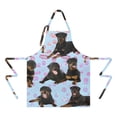 thumbnail image 2 of Rottweiler Dogs Apron-Garden Aprons for Women with Pockets-Cotton Linen Waterproof Kitchen Cooking Gardening Aprons Adjustable for Kitchen,Cooking,BBQ and Salon 33x27 Inch, 2 of 7