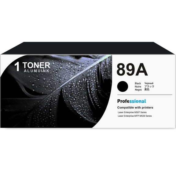 89A CF289A Toner Cartridge Black 1-Pack Compatible for 89A CF289A Toner Cartridges for Laser Enterprise M507, MFP M528 Series Printer