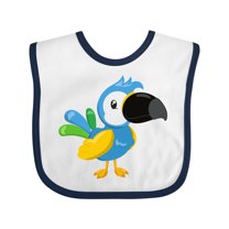 Inktastic Colorful Parrot, Tropical Parrot, Cute Parrot Boys or Girls Baby Bib