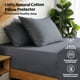 thumbnail image 3 of Protectores de almohada Shunjie.Home, 100% algodón, satén de 600 hilos, paquete de 4 unidades, 3 of 6