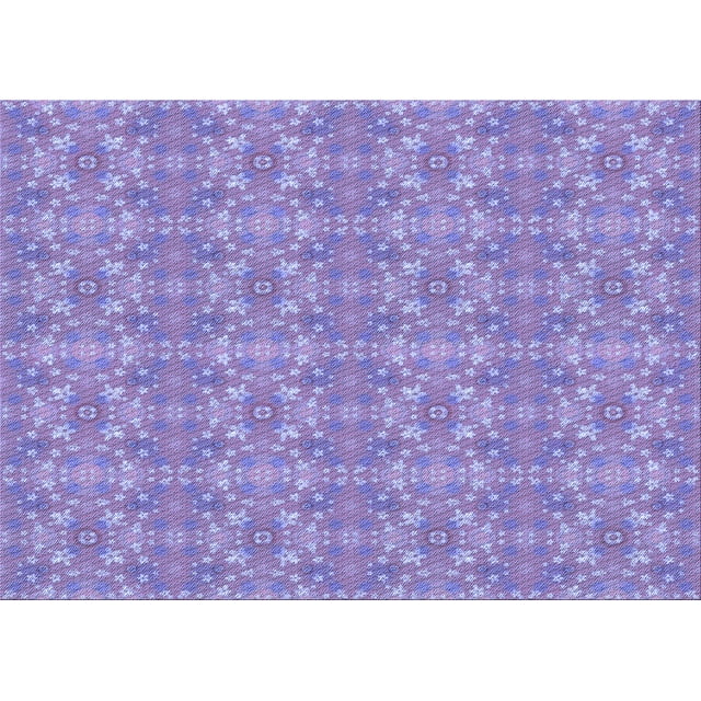 Ahgly Company Machine Washable Indoor Rectangle Transitional Purple Mimosa Purple Area Rugs, 8' x 10'