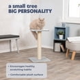 thumbnail image 2 of TRIXIE Espejo 27" Sisal Cat Scratching Post with Plush Platform, Gray, 2 of 4
