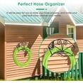 thumbnail image 6 of Cnshop Heavy Duty Metal Garden Hose Holder, Wall Mount Water Hose Hanger for Outside Yard, Black, 6 of 7