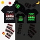 thumbnail image 1 of Pijama familiar a juego de Navidad, luminoso, brillante, colgante con My Gnomies, negro, corto, conjunto de pijamas, 1 of 4