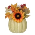 thumbnail image 4 of GREEN PUMPKIN WITH SUNFLOWER, 4 of 6