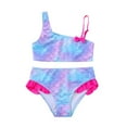 thumbnail image 2 of KYAIGUO Kids Baby Girls 2Pcs Print Bikini Bathing Suits Two Piece 3-12Years Youth Girls Split Swimsuit Beach Sun Bath SwimwearSet, 2 of 7