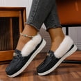 thumbnail image 7 of Dasayo Snow Booties for Women Ski Ankle Dark Gray Winter Non Slip Bow Furry Booties Womans Shoes 39, 7 of 7