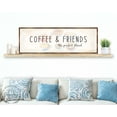 thumbnail image 3 of Coffee & Friends the Perfect Blend | Wooden Coffee shop Decor | Farmhouse Decor | Wooden Wall art | Kitchen Decor | Farmhouse kitchen | Coffee nook - 310314, 3 of 7