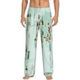 thumbnail image 2 of Kdxio World Travel Map Print Men's Sleep Pajama Pant Lounge Pants with Pockets, 2 of 8