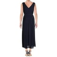 thumbnail image 2 of maison Jules Womens Belted Fit & Flare Dress, Blue, Small, 2 of 2