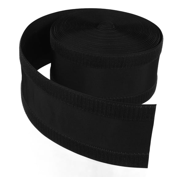 NIYANGLE Flexible Black Cable Cover Hook and Loop Strap for Home Cord Organizer 1Pc